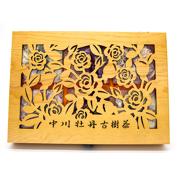 Organic Paeonia Mu Dan Hua Big Tree Peony Flower Tea in Wooden Box